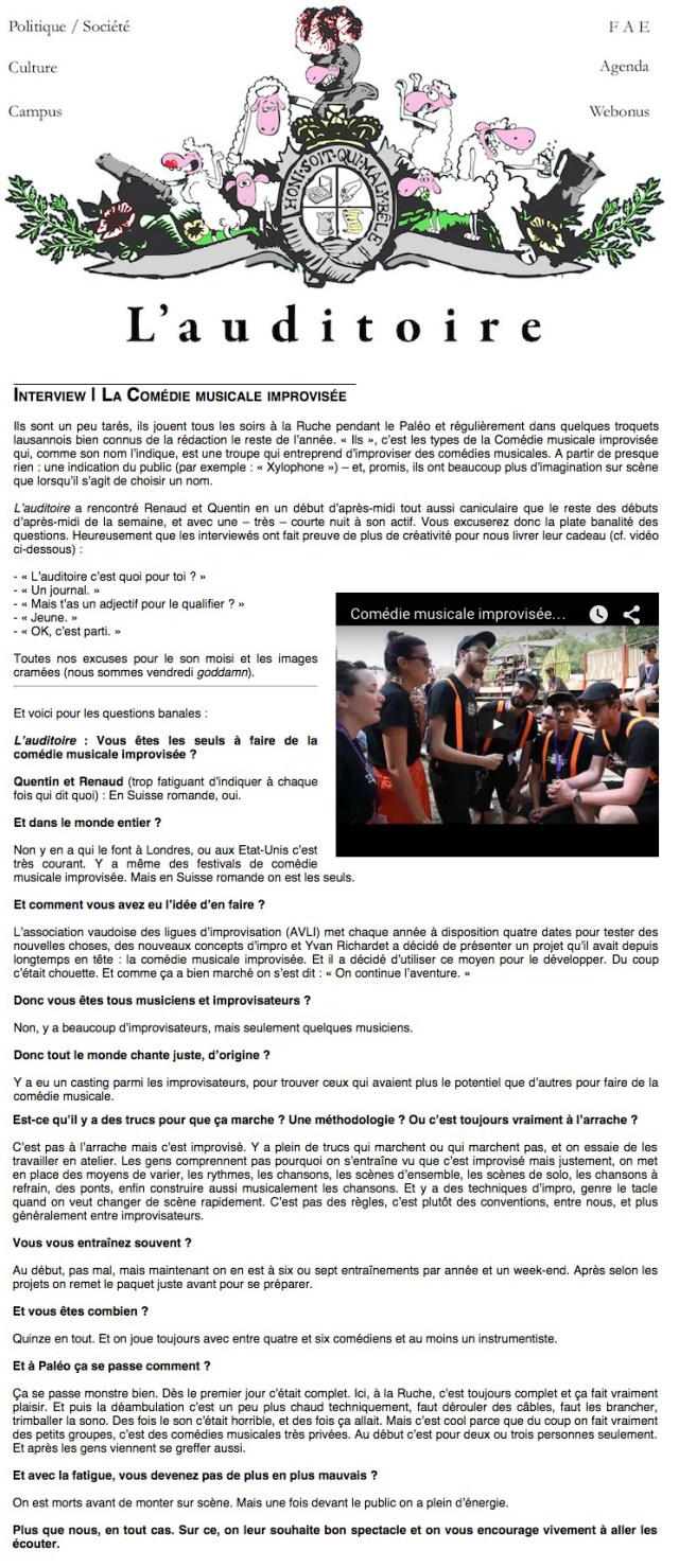 Article L'auditoire juillet 2015 CMI_de_Rue